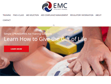 Tablet Screenshot of emccprtraining.com